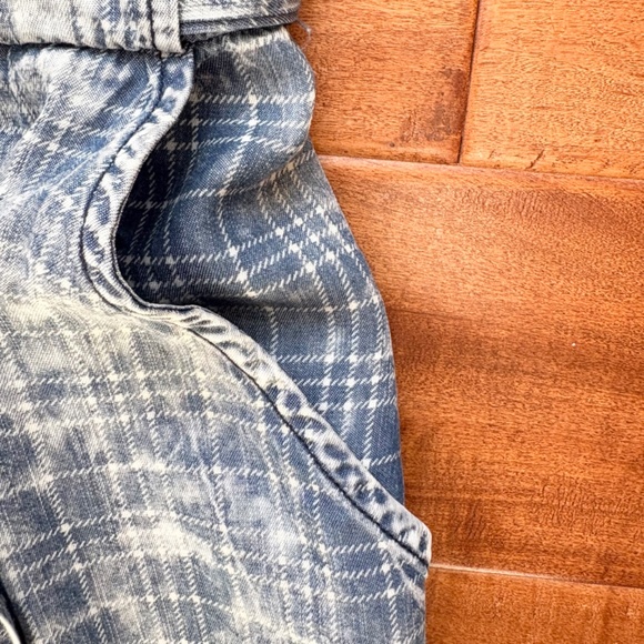 Split Front Plaid Chambray Midi Dress Size 4 by Kut From The Kloth Jules - Picture 8 of 16